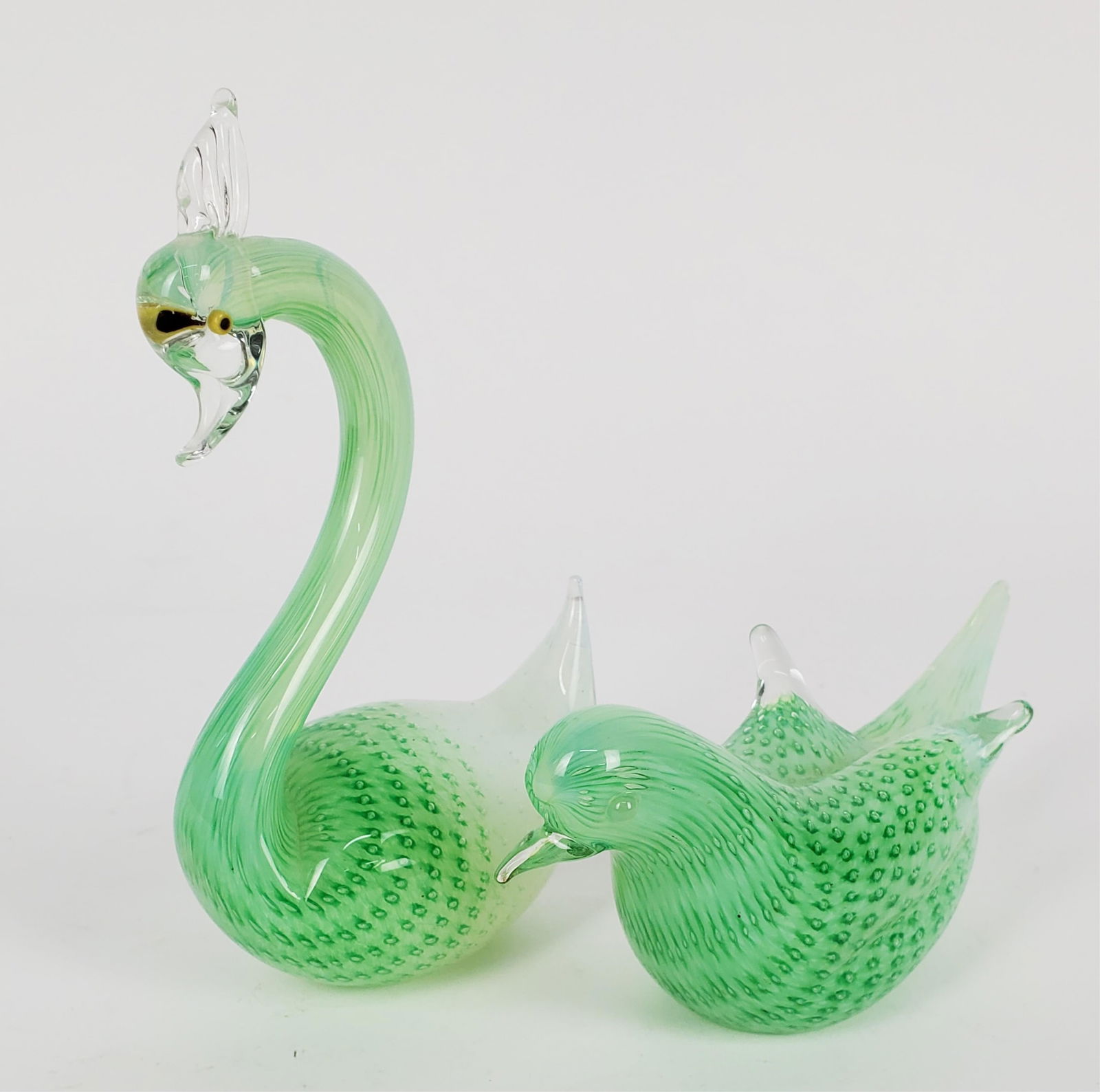 TWO VINTAGE ITALIAN MURANO GLASS