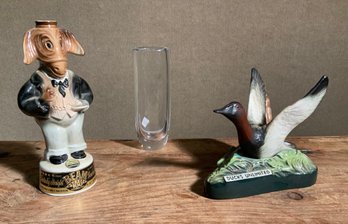 Two vintage Jim Beam figural