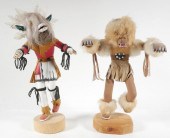 TWO VINTAGE KACHINA DOLLSTwo l