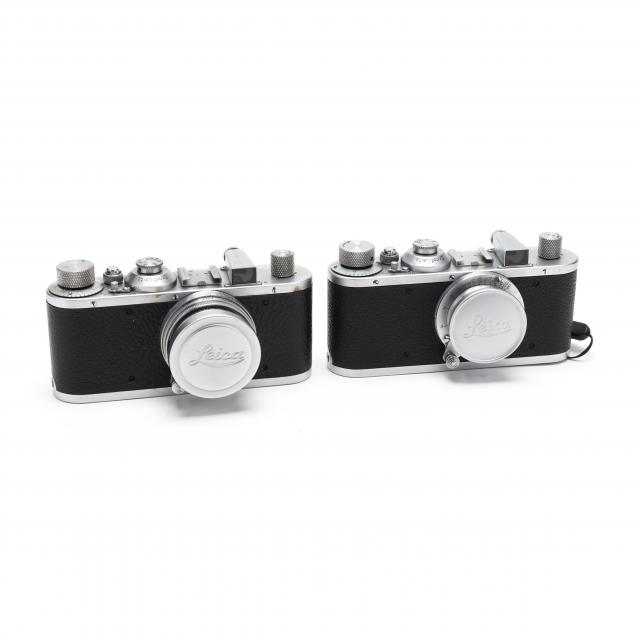 TWO VINTAGE LEICA D.R.P. LEITZ
