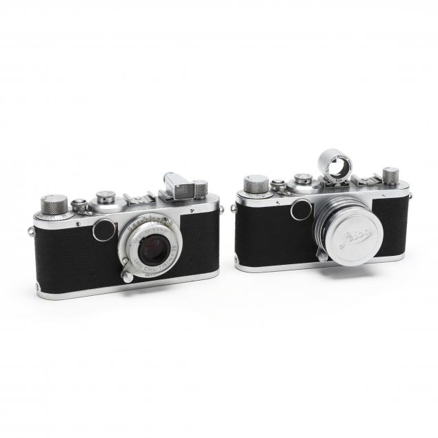 TWO VINTAGE LEICA D.R.P. LEITZ