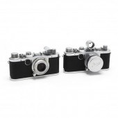 TWO VINTAGE LEICA D.R.P. LEITZ