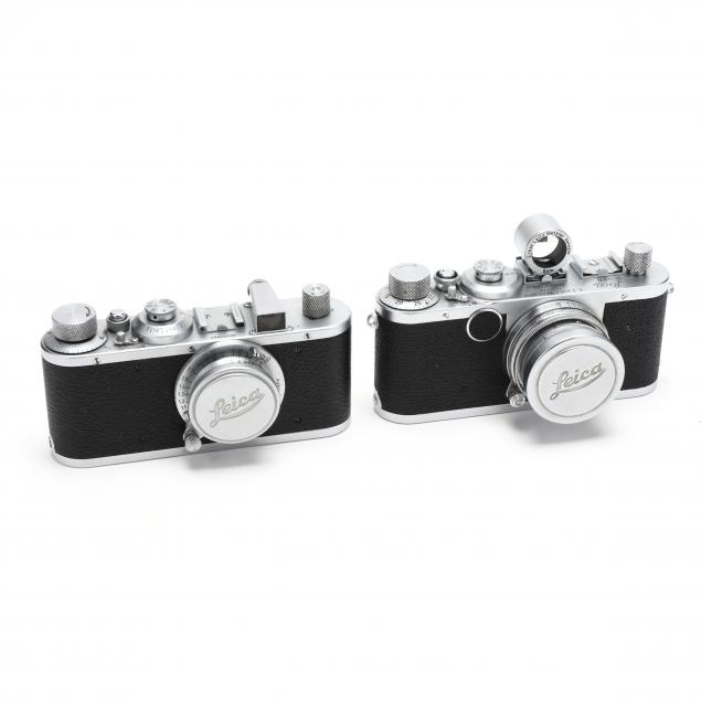 TWO VINTAGE LEICA D.R.P. LEITZ