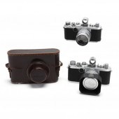 TWO VINTAGE LEICA D.R.P. LEITZ