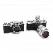 TWO VINTAGE LEICA D.R.P. LEITZ