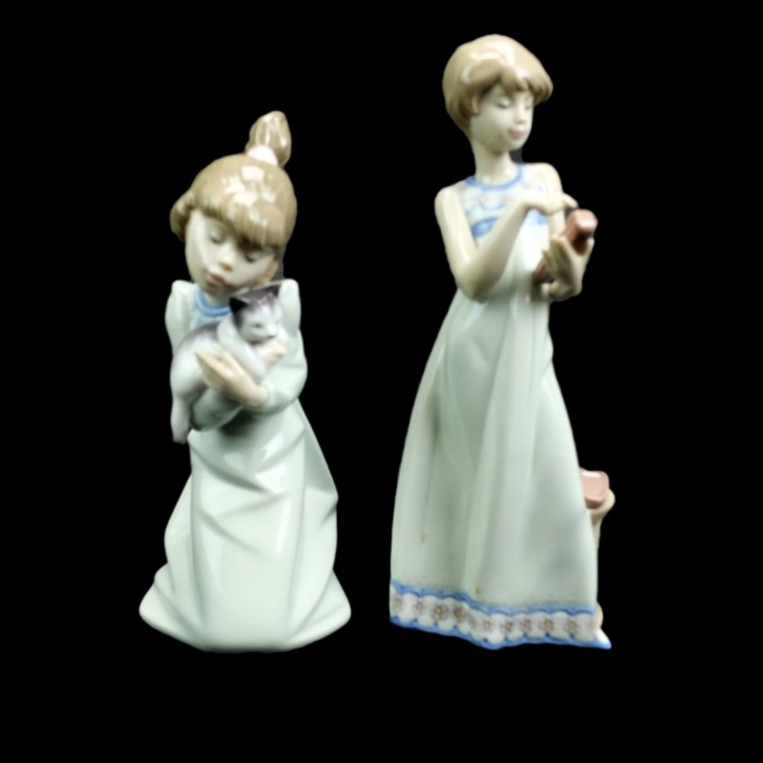 TWO VINTAGE LLADRO PORCELAIN