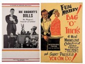 TWO VINTAGE MAGIC WINDOW CARDS