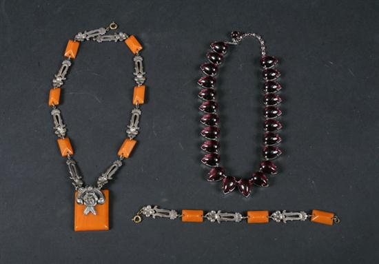 TWO VINTAGE NECKLACES. Including