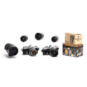 TWO VINTAGE NIKON CAMERAS WITH