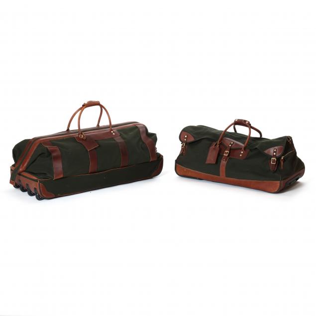 TWO VINTAGE ORVIS TRAVEL BAGS