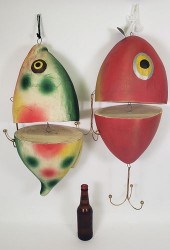 TWO VINTAGE PAPER MACHE FIGURA
