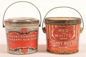 TWO VINTAGE PEANUT BUTTER TINS