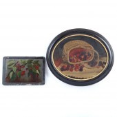 TWO VINTAGE PRIMITIVE FRUIT OI