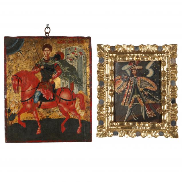 TWO VINTAGE RELIGIOUS PAINTINGS