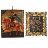 TWO VINTAGE RELIGIOUS PAINTING