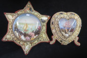 TWO VINTAGE SAILORS' VALENTINE