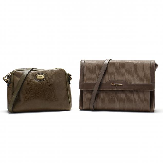 TWO VINTAGE SALVATORE FERRAGAMO 