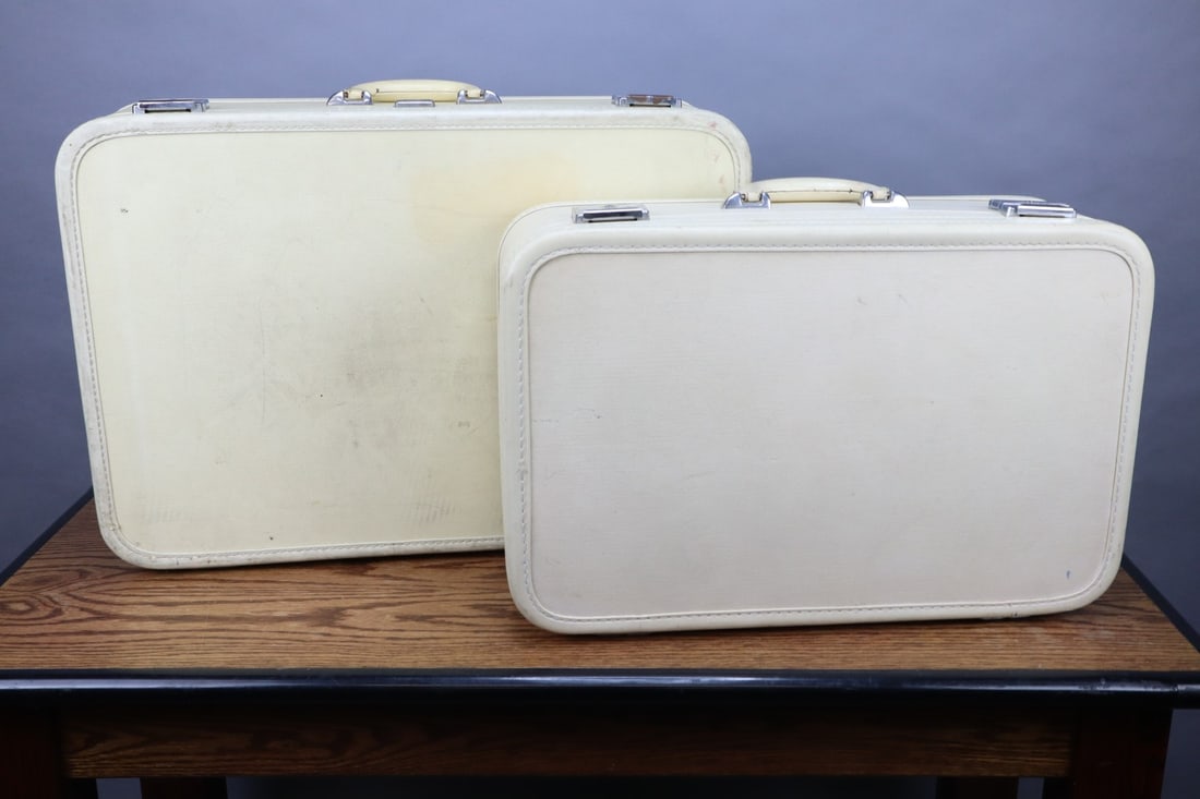 TWO VINTAGE SKYWAY LUGGAGE