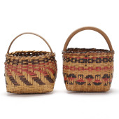 TWO VINTAGE SMALL CHEROKEE BAS