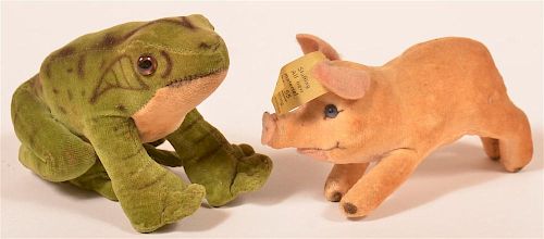 TWO VINTAGE STEIFF ANIMALS.Two