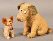 TWO VINTAGE STUFFED DOG TOYS.T