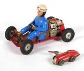 TWO VINTAGE TIN WIND-UP, SCHUC