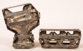 TWO VINTAGE TURKEY FORM CHOCOL