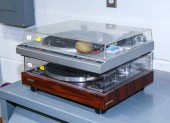 TWO VINTAGE TURNTABLES Includi