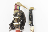 TWO VINTAGE UNUSUAL SHAMAN STA