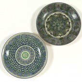 TWO VINTAGE UZBEKISTANI MAJOLI