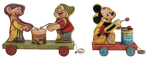 TWO VINTAGE WALT DISNEY FISHER