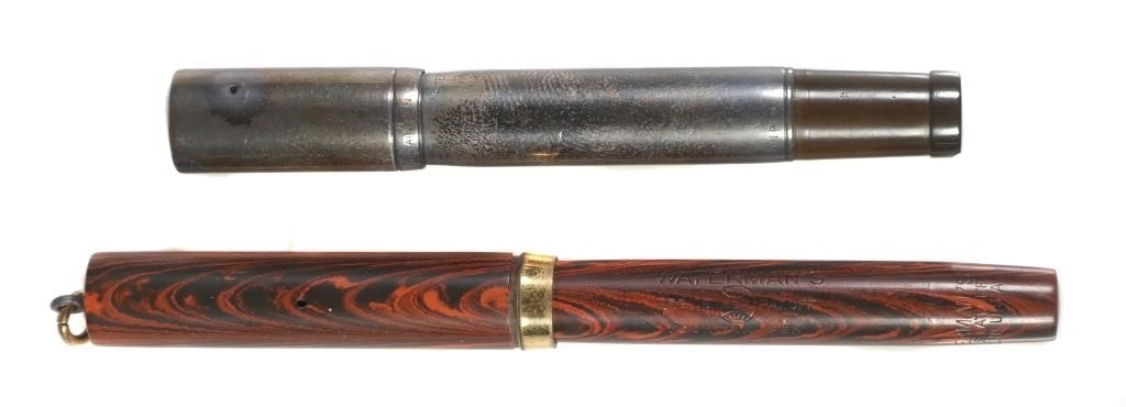TWO VINTAGE WATERMAN IDEAL FOUNTAIN