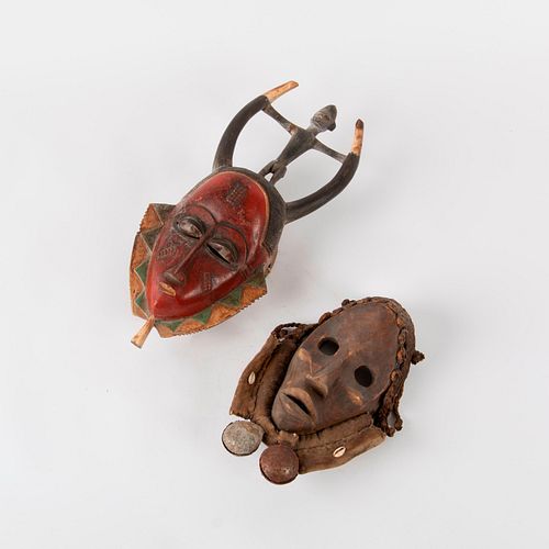 TWO VINTAGE WEST AFRICAN CEREMONIAL