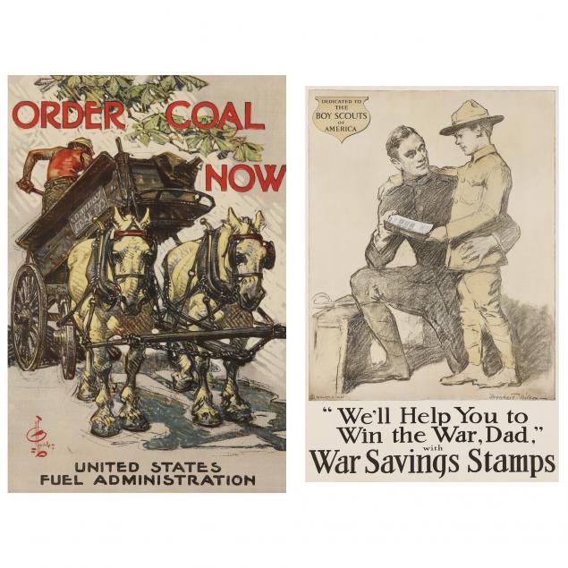 TWO VINTAGE WWI POSTERS -