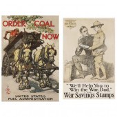 TWO VINTAGE WWI POSTERS - LEYE