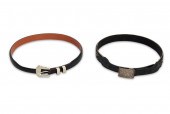 TWO VOGT STERLING SILVER BELT