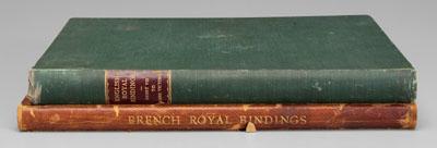 Two volumes, armorial bindings: