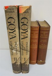 TWO VOLUMES GOYA ENGRAVINGS AN