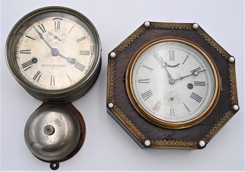 TWO WALL CLOCKS TO INCLUDE SETH