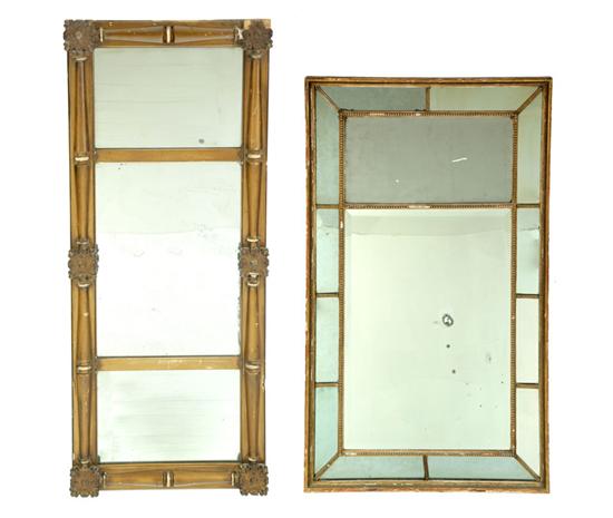 TWO WALL MIRRORS.  American  2nd