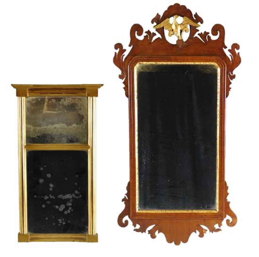TWO WALL MIRRORS, LATE 18TH/EARLY