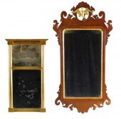 TWO WALL MIRRORS, LATE 18TH/EA