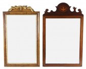 TWO WALL MIRRORS, THE FIRST A