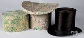 TWO WALLPAPER HAT BOXESTwo wal