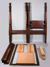 TWO WALNUT TWIN BEDSTWO WALNUT