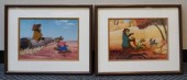 TWO WALT DISNEY ANIMATION CELS