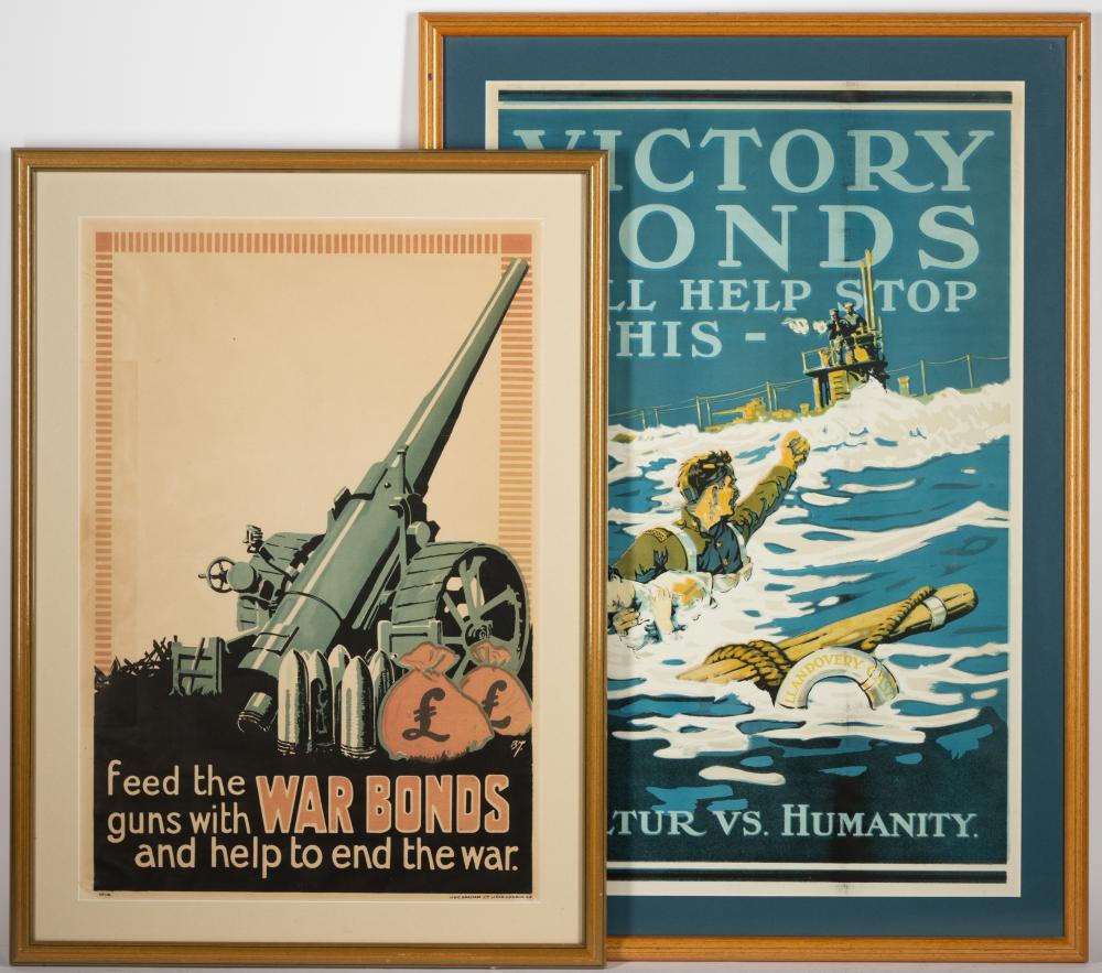 TWO WAR BOND POSTERSTwo War Bond