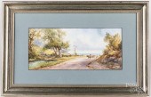 TWO WATERCOLOR LANDSCAPES, LAT