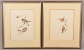TWO WATERCOLOR PAINTINGS SIGNE