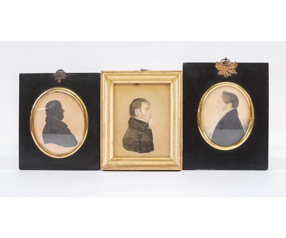 Two watercolor portraits of
